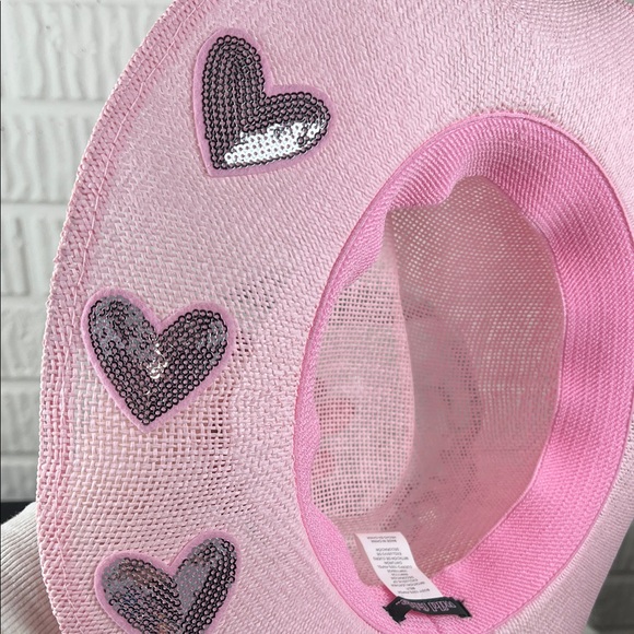 Wild Fable Pink Cowboy Hat with Heart Sequins - Picture 3 of 3